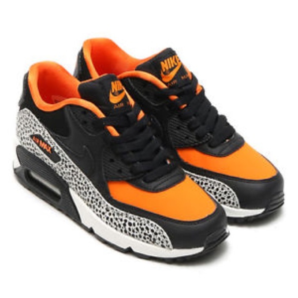 Nike Air Max 90 Safari GS Black Orange